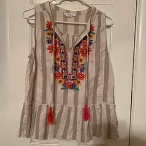 Embroidered THML top